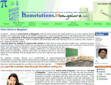 Tablet Screenshot of hometutions.inbangalore.com